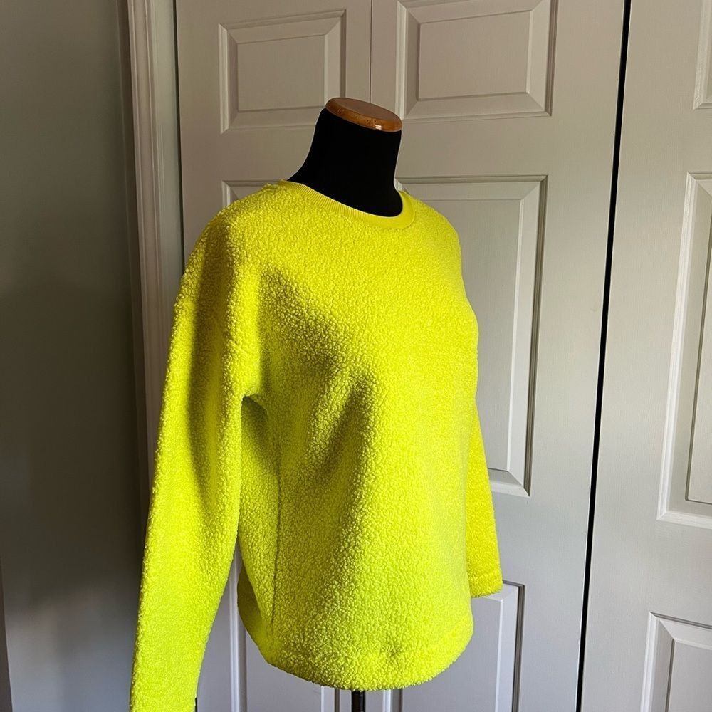 Cozy Lime Sherpa Sweatshirt - Picture 5 of 10